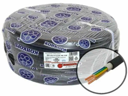 Провод силовой ВВГнг(А)-LS 3х2,5 кв. мм, круглый, ГОСТ ("Конкорд")