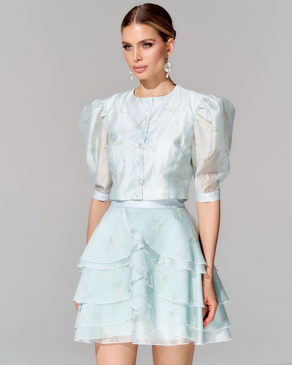 Юбка из батиста длины мини