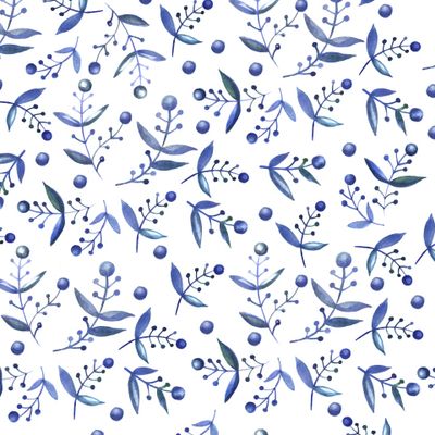 Синие веточки