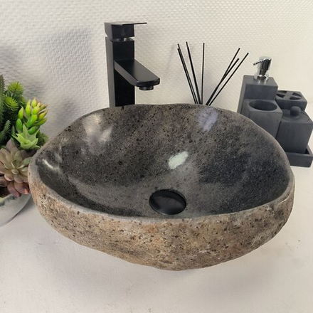 Раковина из речного камня RS-64976 39*36*15 0860