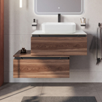 Мебель для ванной со столешницей и накладной раковиной Cezares SLIDER 80 Орех дымчатый SLIDER-800-1C-SO-NA-P