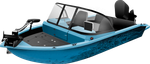 Моторная лодка, Триера 470 FISH, бирюзовый