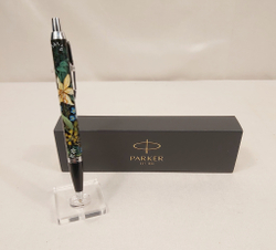 Ручка "Лилии" с ручной росписью Палех