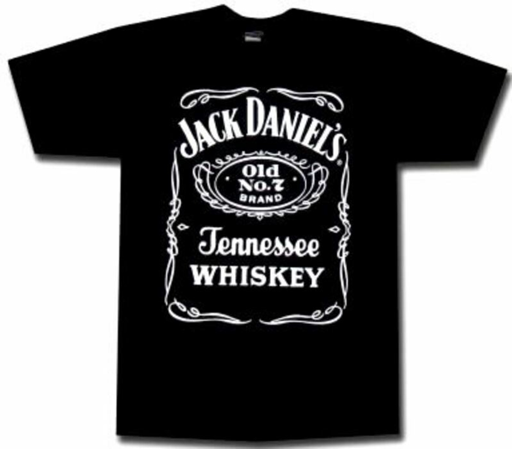 Футболка хлопок шелкография. MS105 Jack Daniels L