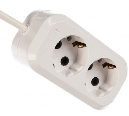 Удлинитель "UNIVersal" Е-302 ПВС 3*1 2гн. с/з 2м (еврослот)