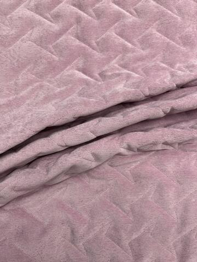 Курточная ткань стеганая хлопок с п/э и холлофайбером Herno double face розовая/баклажановая