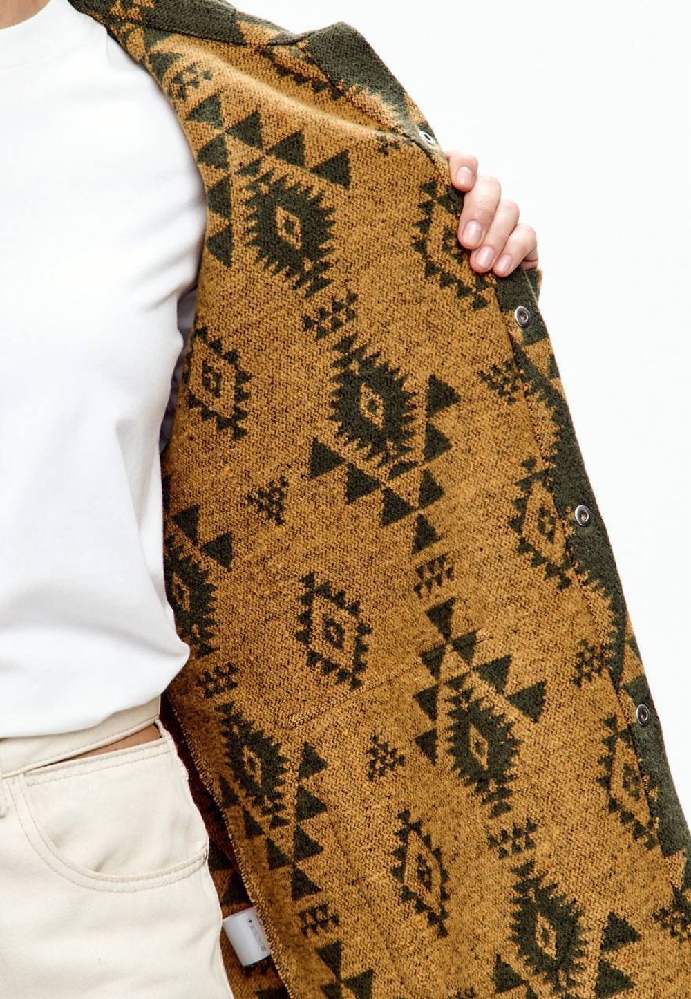 Рубашка Kefirmaykifer Этно Оверсайз хаки