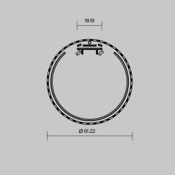 Комплект заглушек (для профиля D60) 2 шт., Maytoni ALM-D60-EC 642082