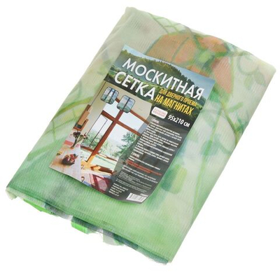 Сетка моск 0,95*2,1м на магнитах, липучка, д/двери Мельница YTMN004 пакет