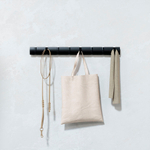 Вешалка настенная Flip, 8 крючков, черная