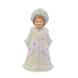 GAEM Фигурка декоративная "Снегурочка" с подсветкой, L7 W6 H12 см, 5в.