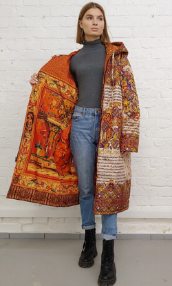 Двустороннее пальто-парка