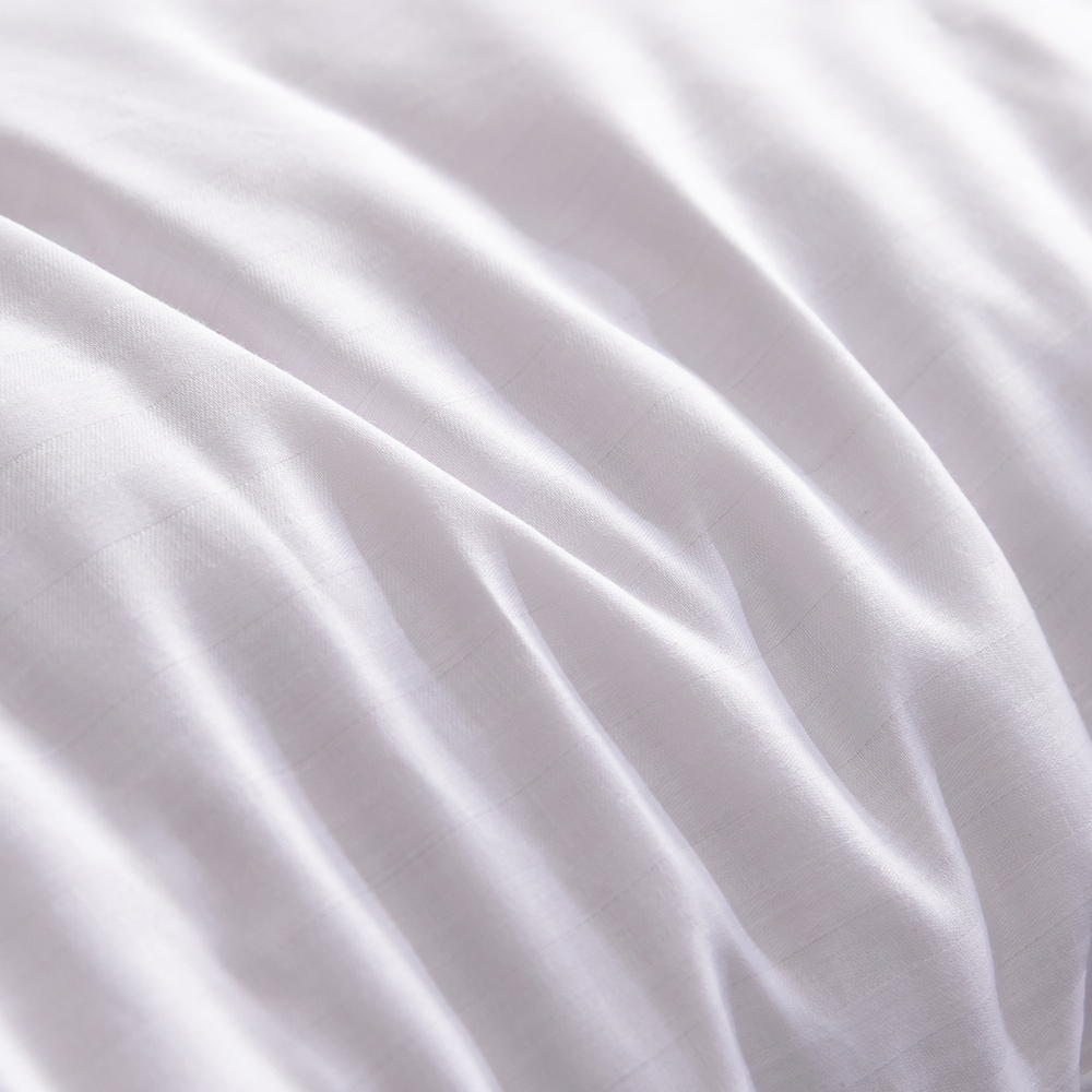 Наволочки 50х70 2 шт Страйп Сатин однотонный Отель белый 100% Хлопок 1x1 N1CTH03657