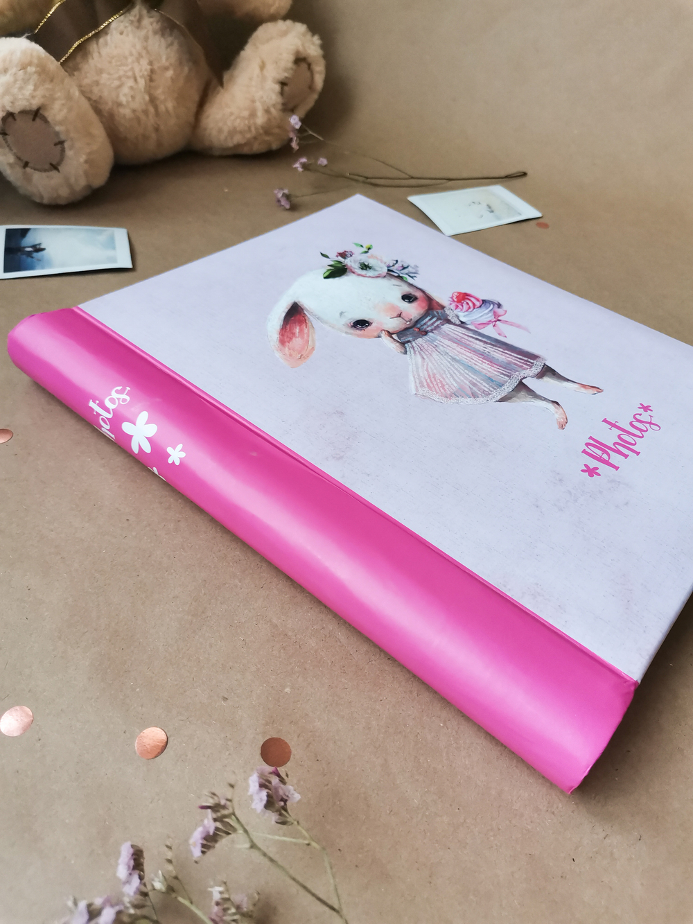 Фотоальбом на 20 магнитных листов 23х28 см, внутр. спираль mice and bunny Кролик