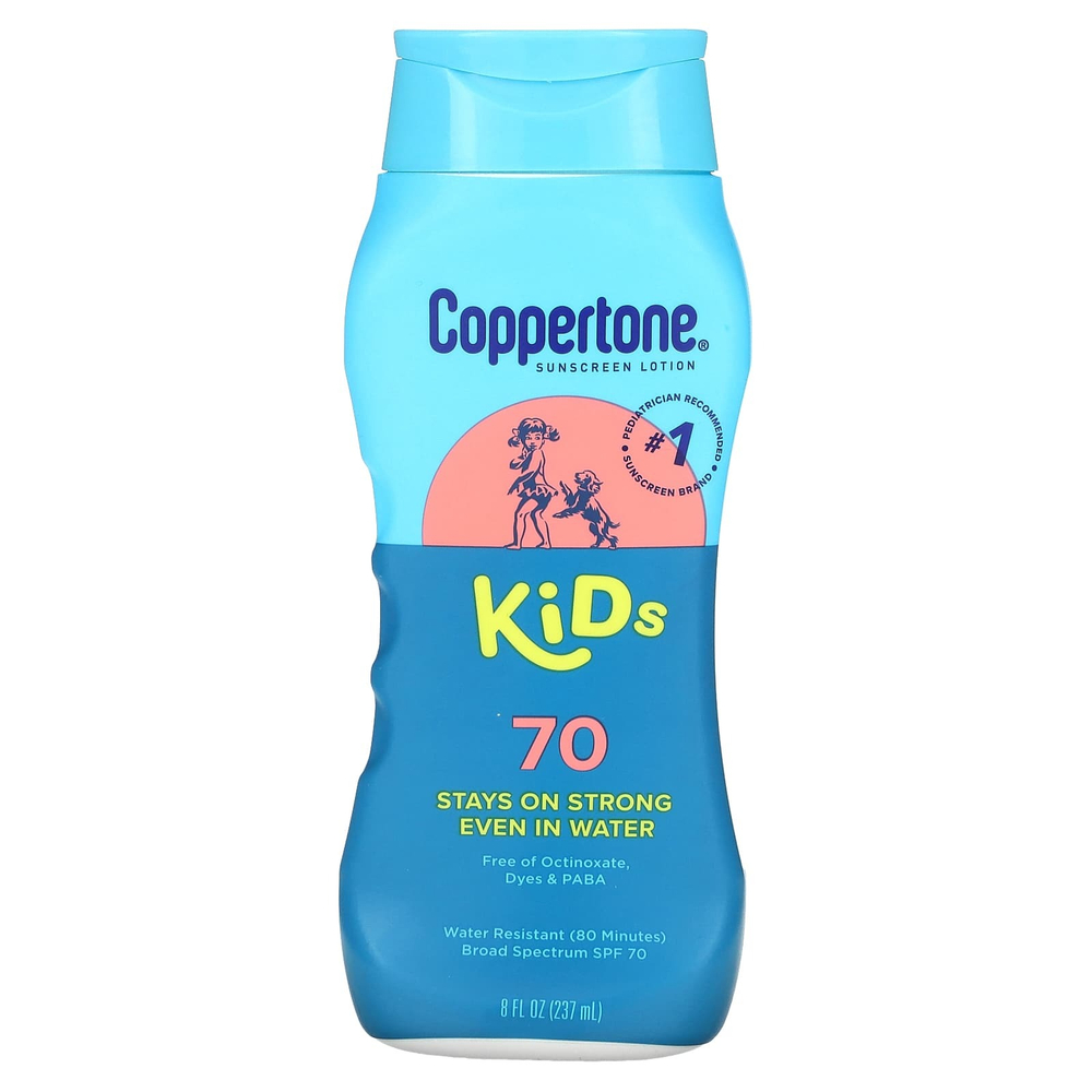 Coppertone, Kids, солнцезащитный лосьон, SPF 70, 237 мл (8 жидк. унц.)