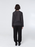 Лонгслив унисекс "Серость". Серый меланж