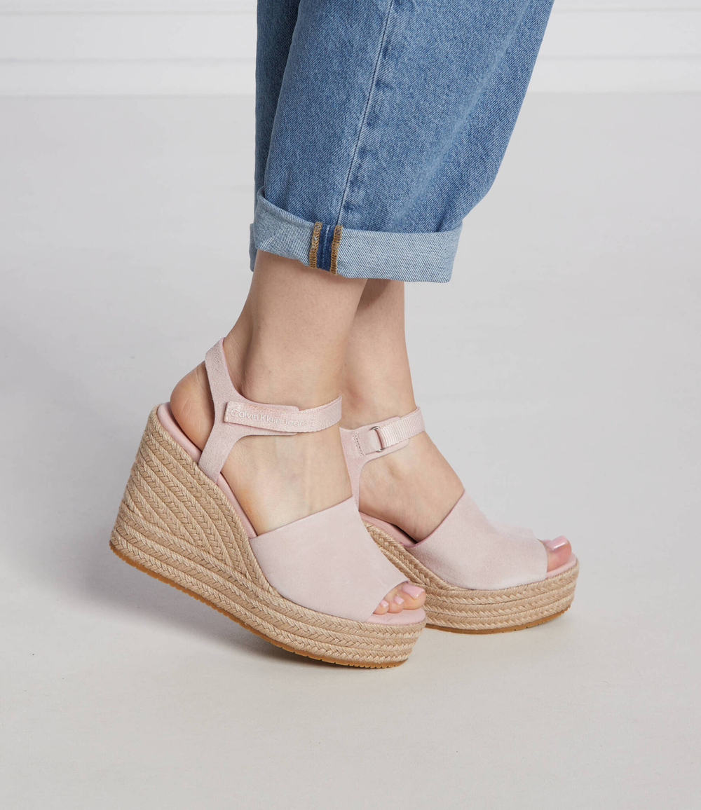 босоножки на платформе CALVIN KLEIN JEANS - пудро-розовый(YW0YW00571)