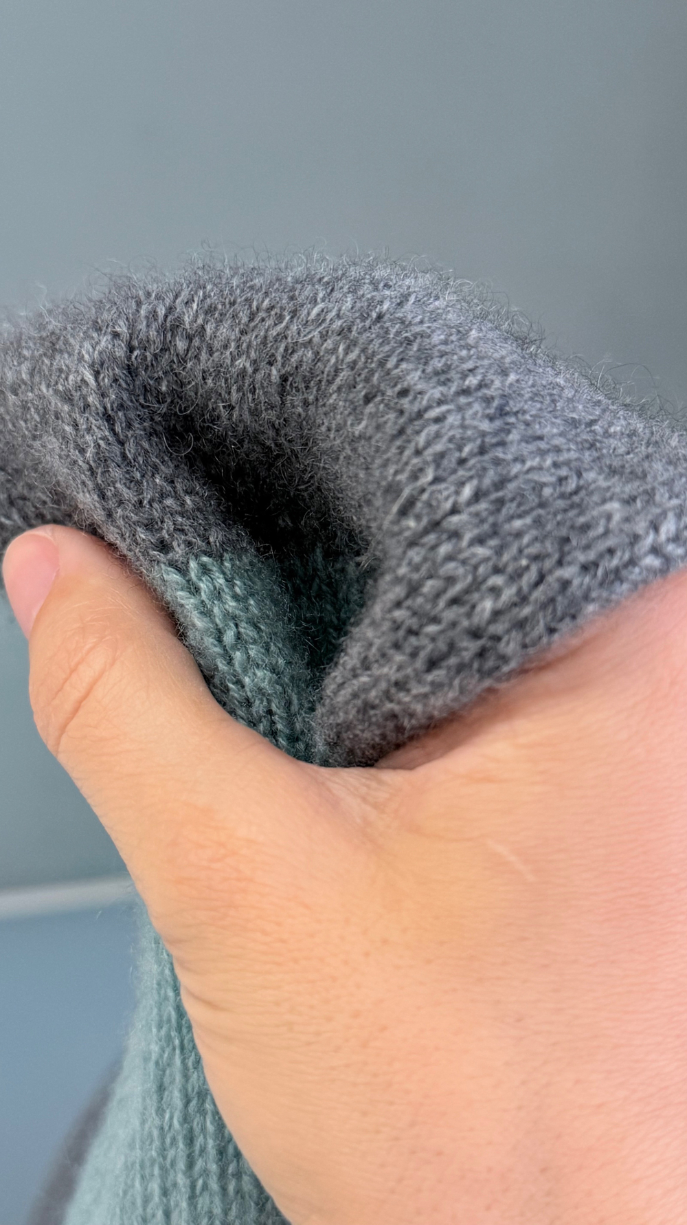 Пряжа Mongolia Cashmere 26/2 (100% кашемир) 1300 м/100 гр, серый дерби