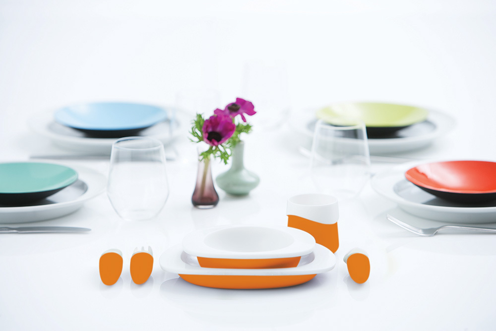 Набор столовых приборов детский оранжевый