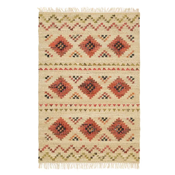 Ковер из шерсти по мотивам башкирских орнаментов из коллекции cultural heritage, 120х180 см