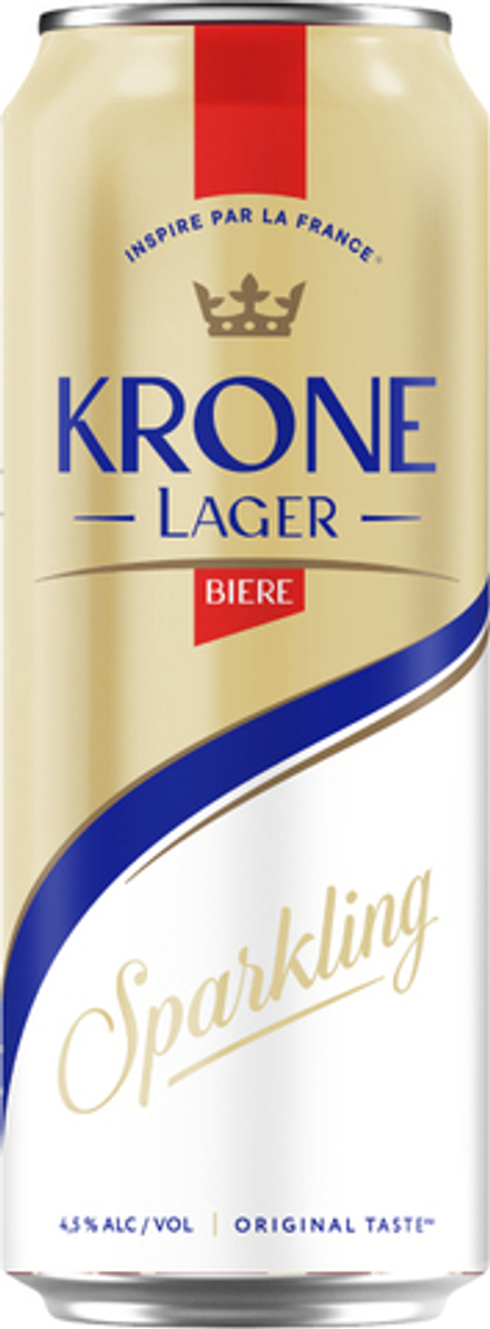 Пиво Кроне Лагер Бьер / Krone Lager Biere 0.45 - банка
