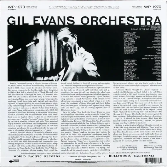 Gil Evans - Featuring Johnny Coles – Great Jazz Standards - LP
