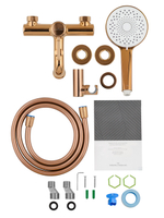 Смеситель для ванны с душем WONZON & WOGHAND TOR, Розовое золото (WW-88037073-RG)