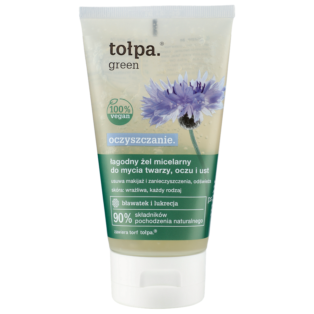 TOLPA GREEN Мицеллярный гель для деликатного очищения лица глаз и губ 150 мл