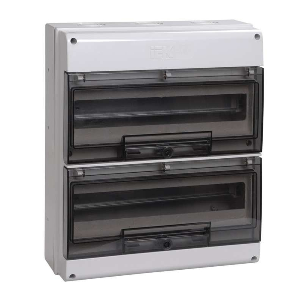 Щит, Бокс распределительный навесной 24-модуля IEK КМПн-24, IP66 пластик