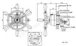 Гидравлическая система рулевого управления до 250 л.с. с штурвалом Unikas