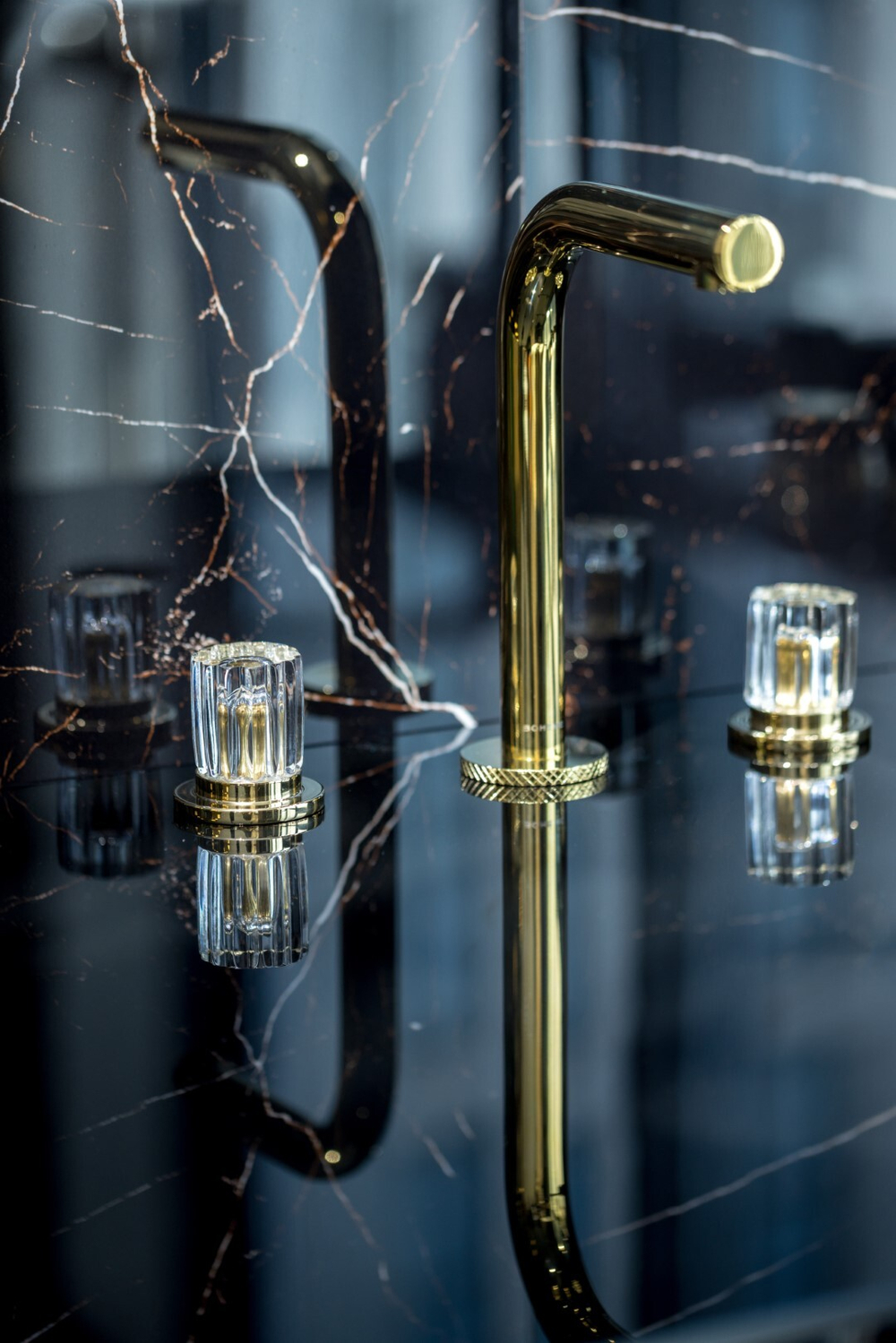 Boheme Смеситель на столешницу ELEGANTE на 3 отв. GOLD
