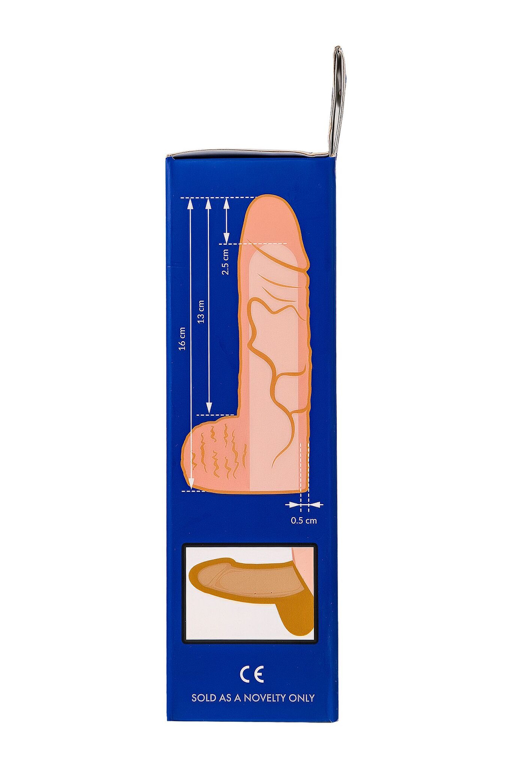 Телесная удлиняющая фаллическая насадка - 16 см. (Цвет: телесный)