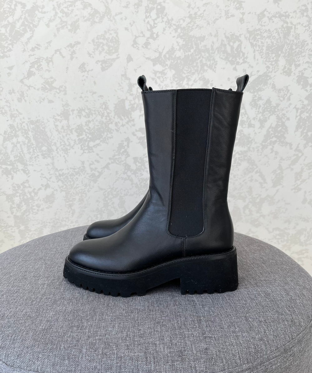 Высокие челси черные FEB-013black