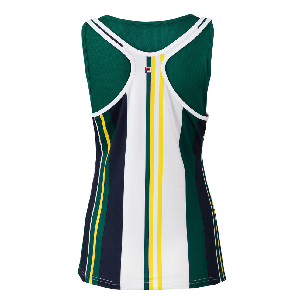 Женская теннисная майка Fila Emma 2 In 1 Tank Top Women - White, Dark Green