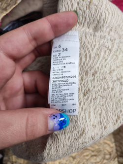 Брюки Topshop "золотые" 40 размер, новые