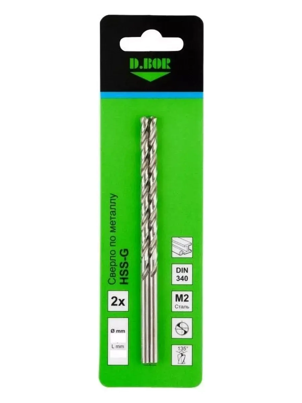 Сверло по металлу HSS-G DIN 338 (13x101х151 мм) D.BOR