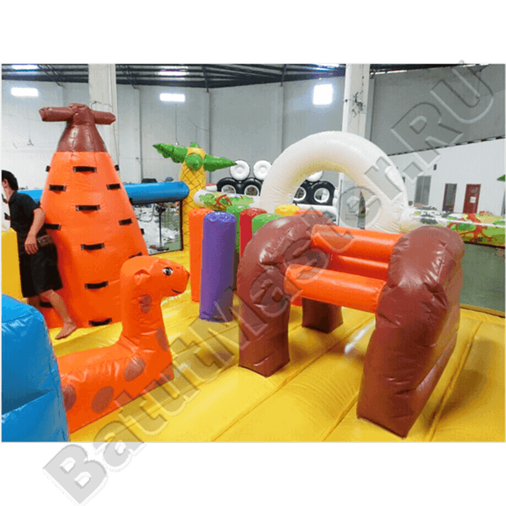 Коммерческий надувной батут "Слоник со скалодромом 2"