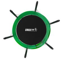 Батут UNIX Line Simple 6 ft (183 см) с внутренней защитной сеткой, зеленый