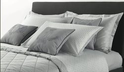 Постельное белье 2 спальное евро Trussardi Crown 01N grigio