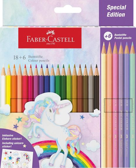 Rəngli karandaş \ Карандаши цветные Faber-Castell &quot;Unicorn&quot;