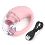 Перезаряжаемый клиторальный массажер с язычком (Цвет: мятный)