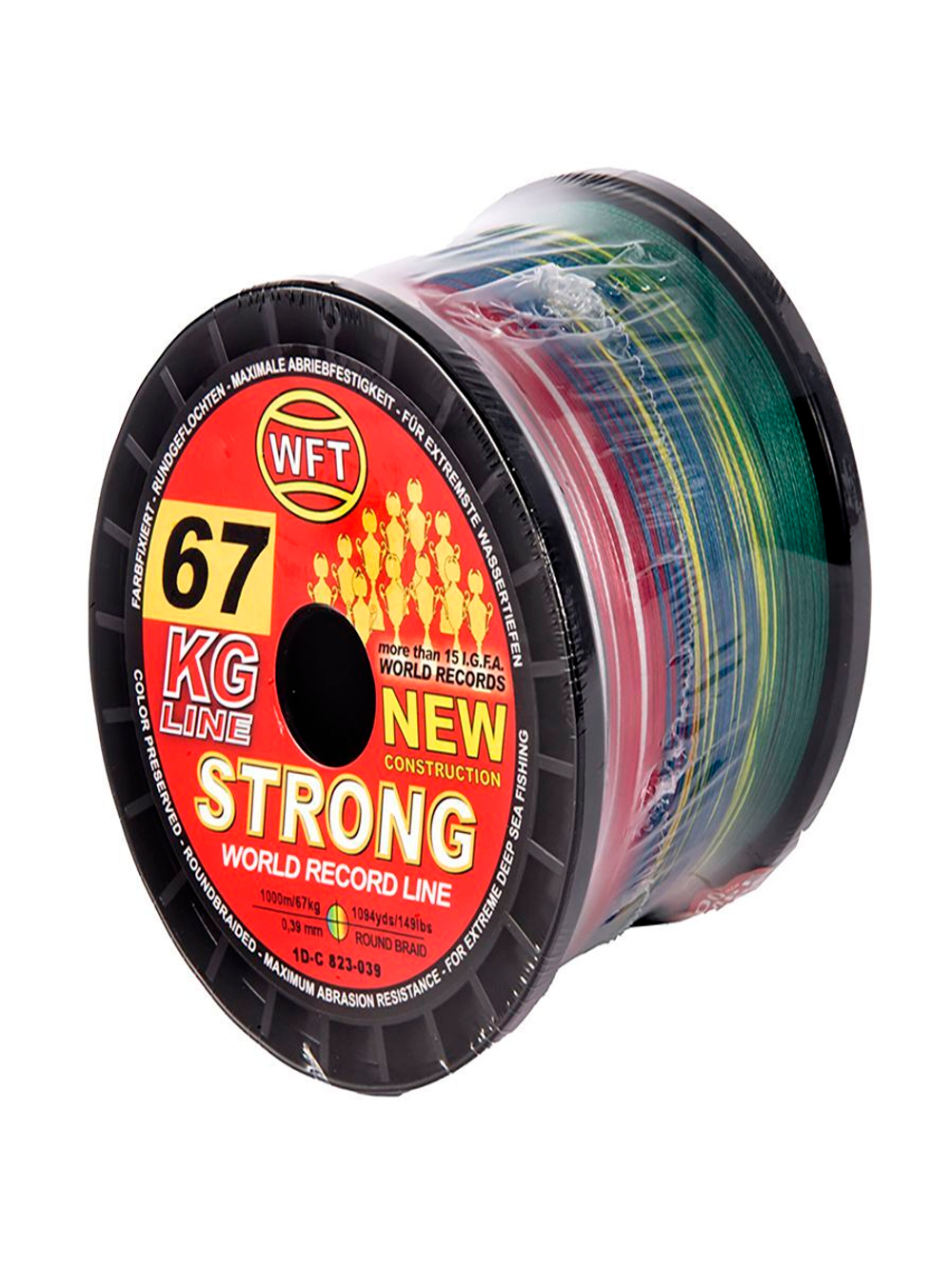 Шнур плетёный WFT KG STRONG Multicolor 300/025