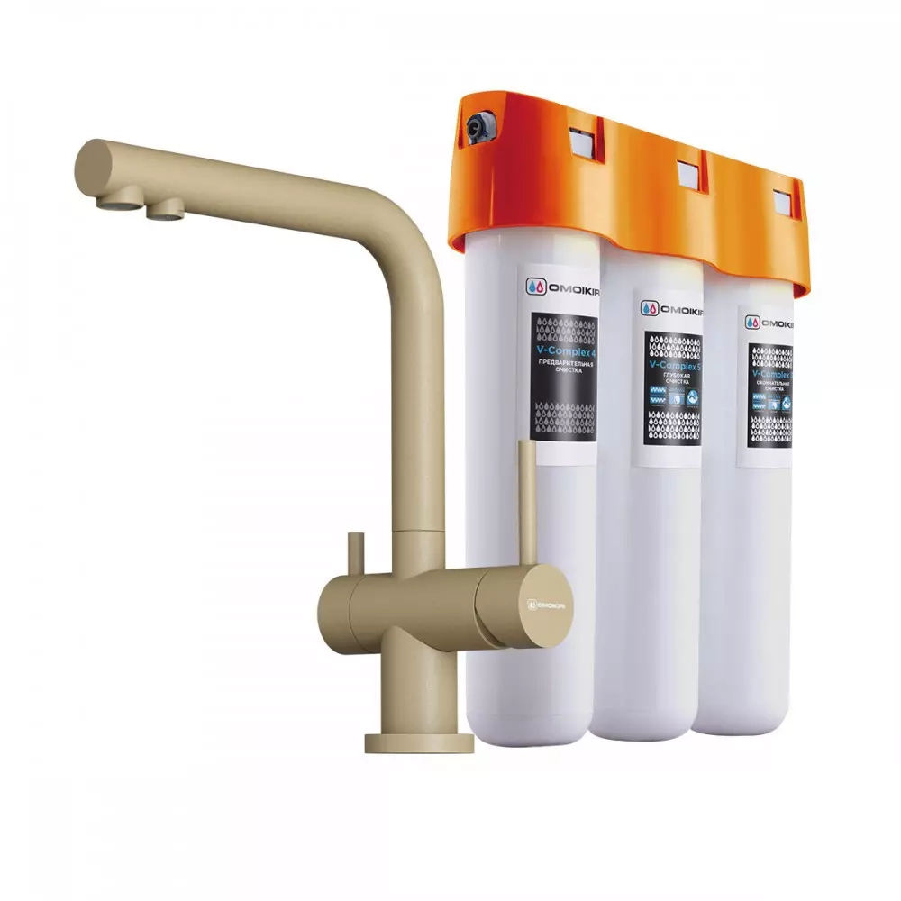 Комплект Omoikiri Nagano-BL-P + Pure Drop Lite