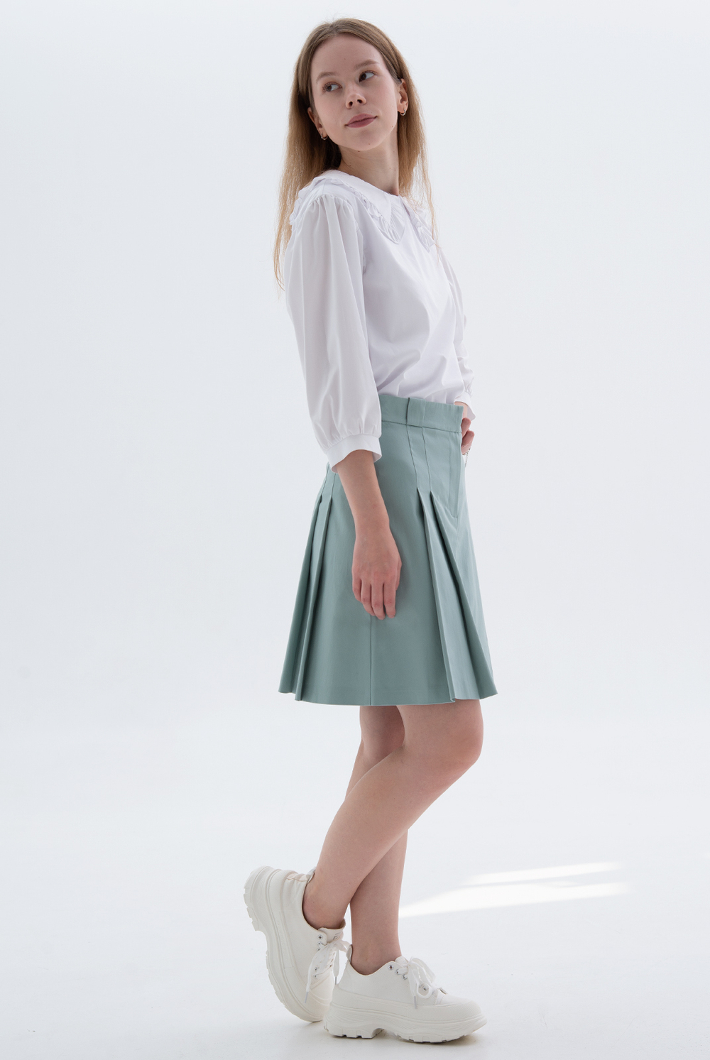 Блузка 3326зе, белый #83Б093326зе