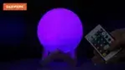 Ночник Луна / 3D светильник светодиодный детский для детей для сна с пультом Led лампа Лунная ночь, 16 цветов, d 15 см, Daswerk