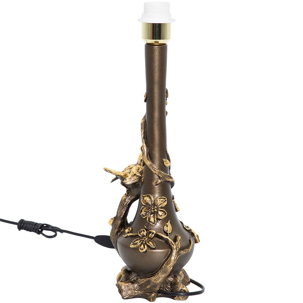 Настольная лампа Терра Бронза с абажуром Тюссо Vatican (Ватикан) Корица