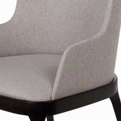 Стул Driade с подлокотниками, светло-серый, черные ножки