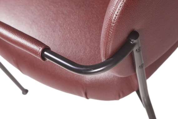 Лаунж-кресло Ego, бордовая экокожа