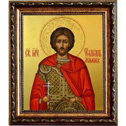 Филипп Апамейский мученик. Икона на холсте.