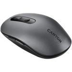 CANYON MW-9, 2 in 1 Wireless optical mouse with 6 buttons, DPI 800/1000/1200/1500, 2 mode(BT/ 2.4GHz), Battery AA*1pcs, Grey, 65.4*112.25*32.3mm, 0.092kg
